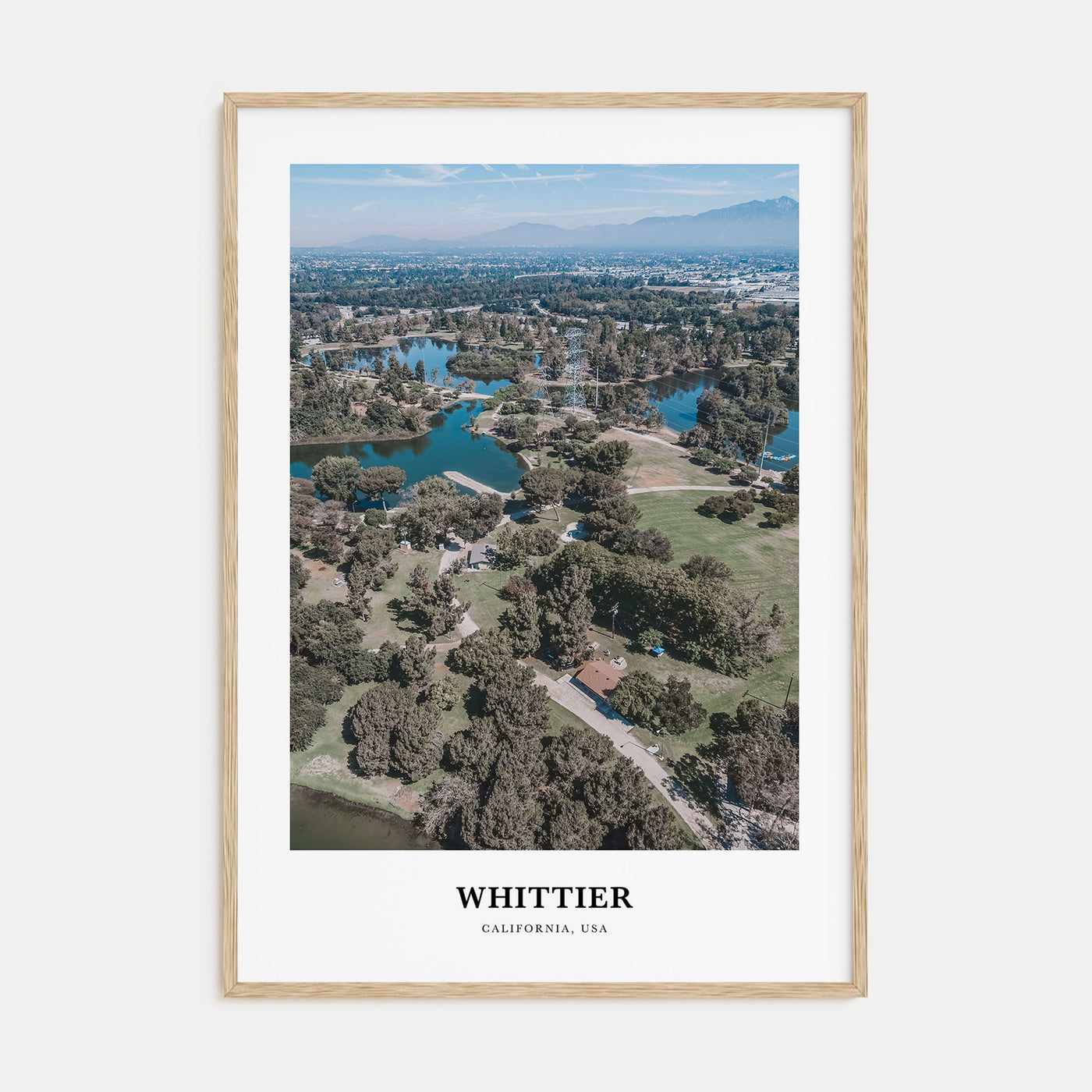 Whittier, California Portrait Color Poster