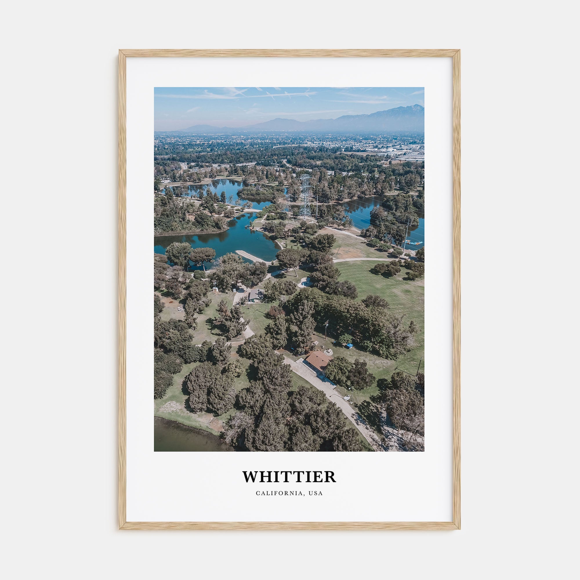 Whittier, California Portrait Color Poster
