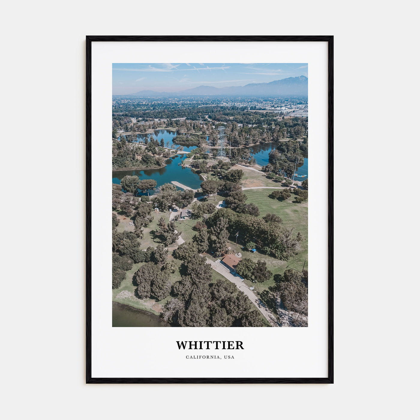 Whittier, California Portrait Color Poster