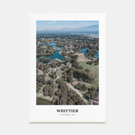 Whittier, California Portrait Color Poster