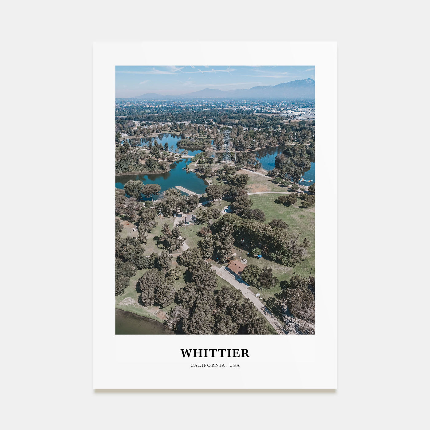 Whittier, California Portrait Color Poster