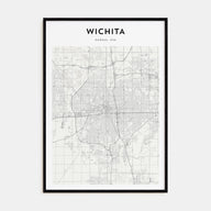 Wichita Map Portrait Poster