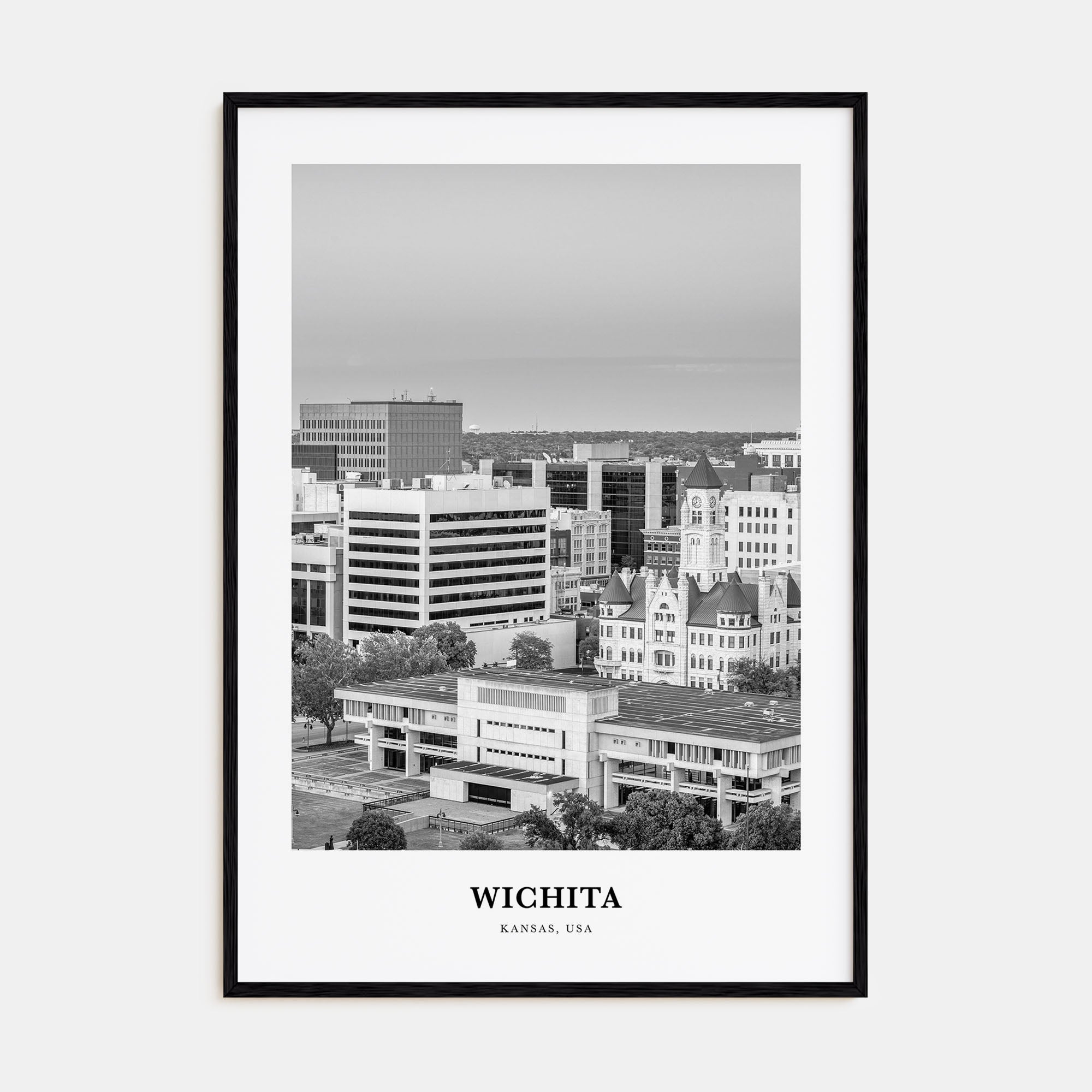 Wichita Portrait B&W Poster