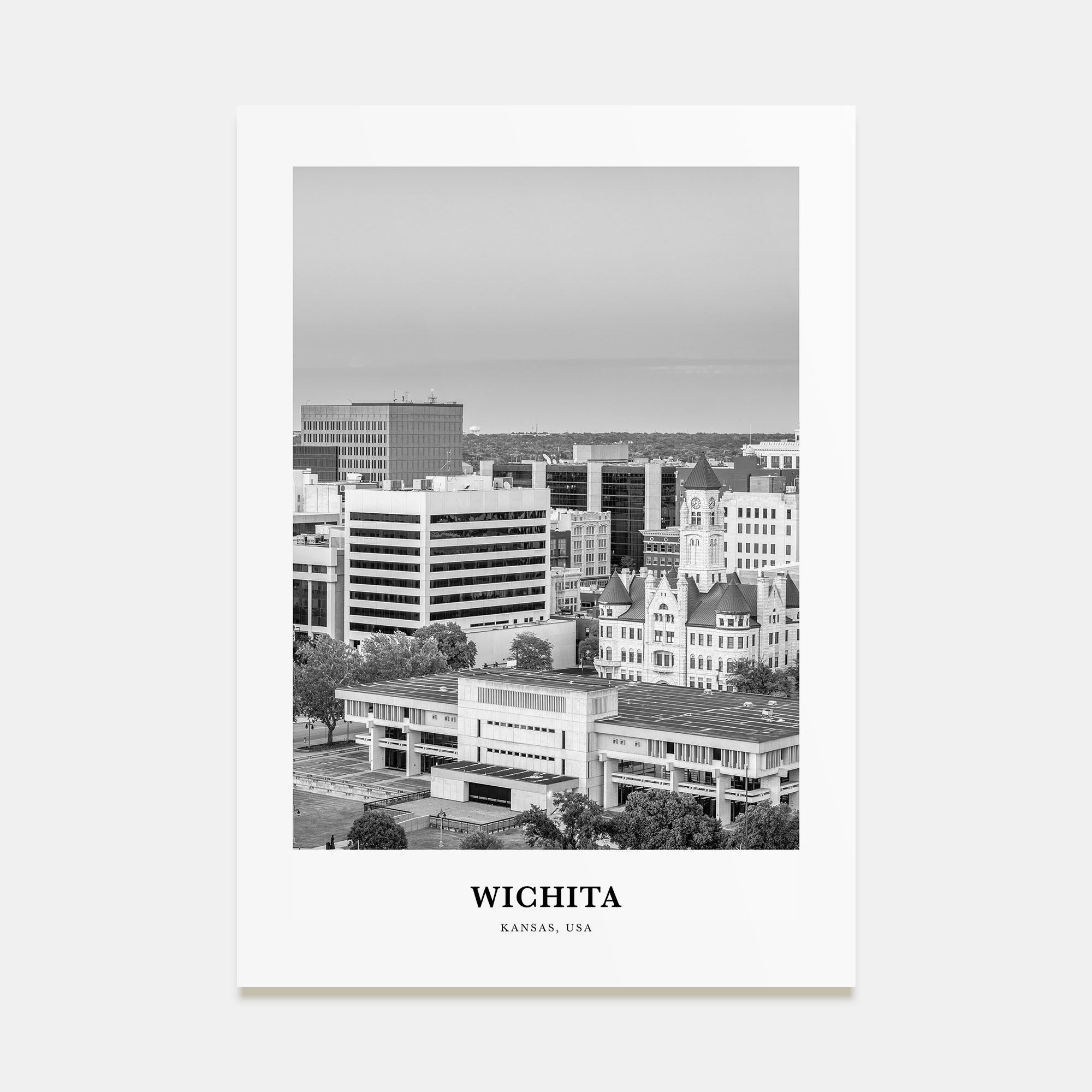 Wichita Portrait B&W Poster