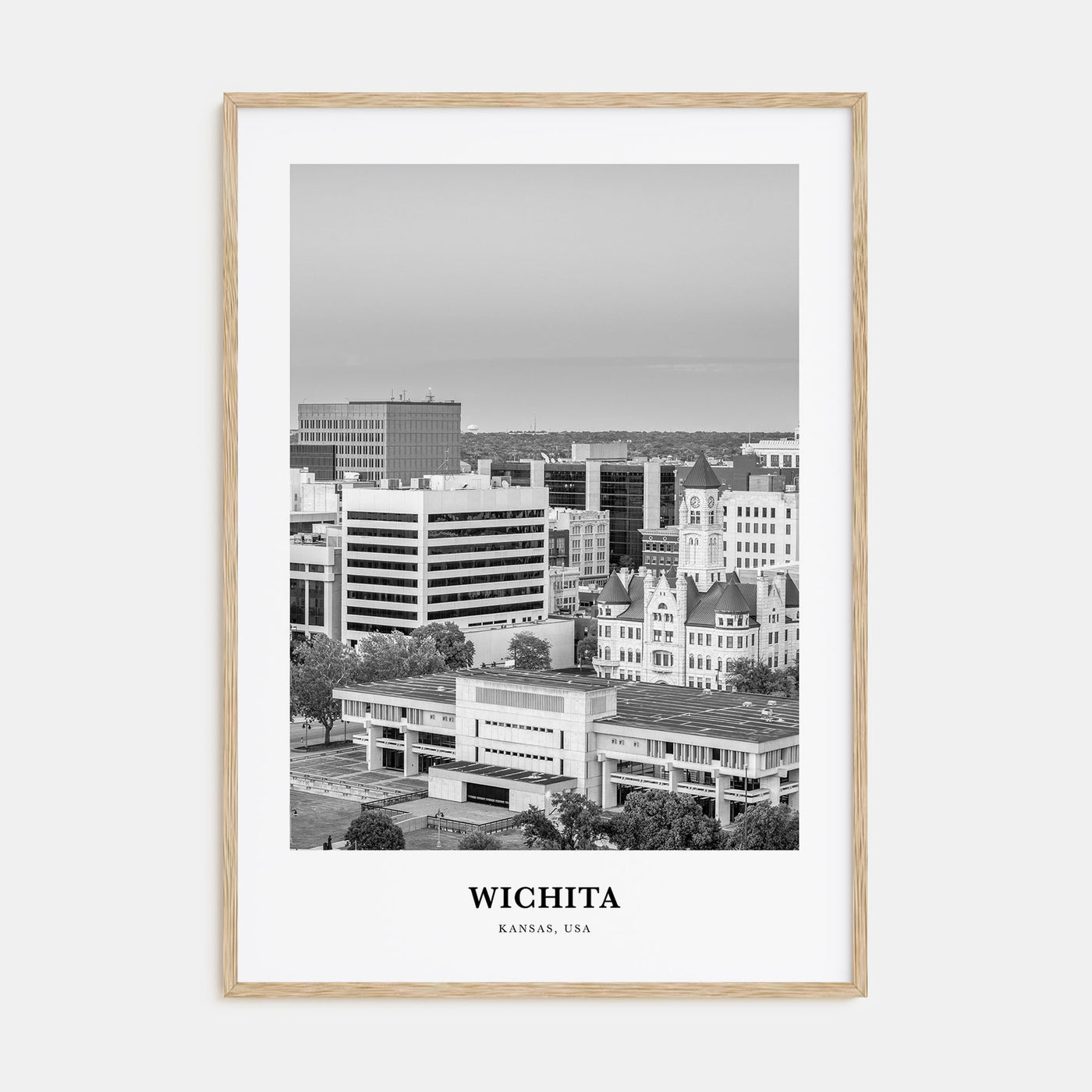 Wichita Portrait B&W Poster