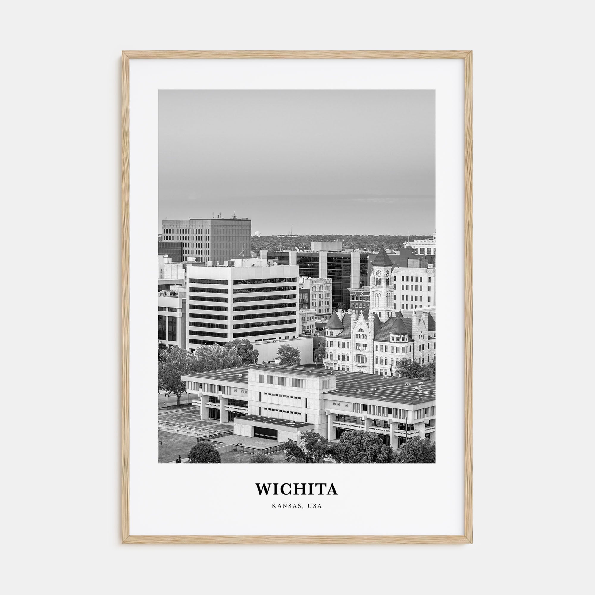 Wichita Portrait B&W Poster