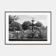 Wicker Park Landscape B&W Poster