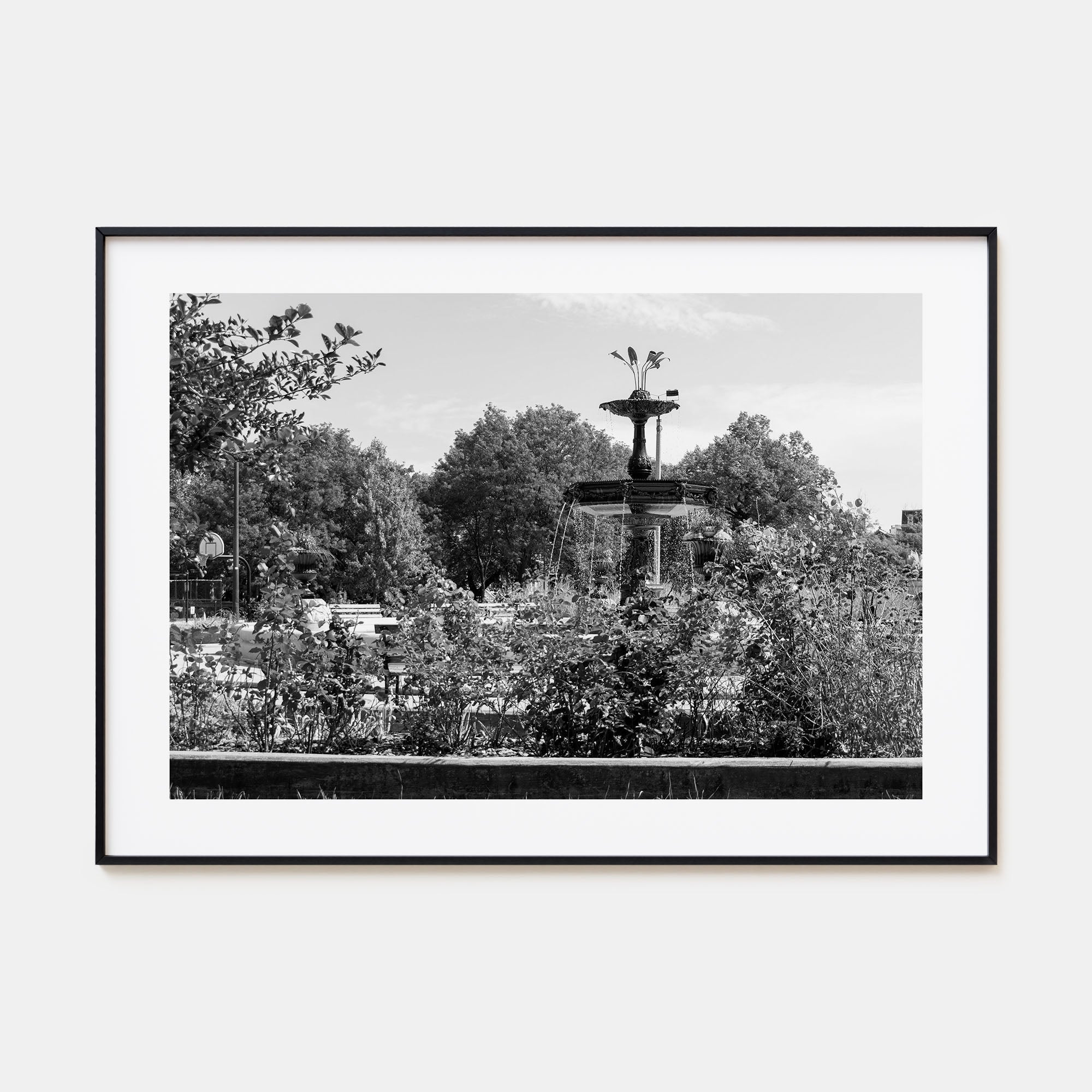 Wicker Park Landscape B&W Poster