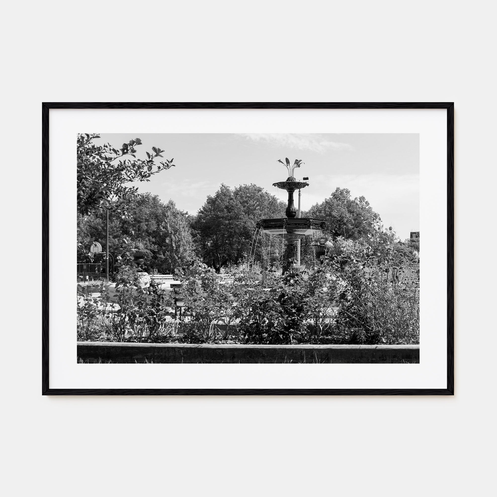 Wicker Park Landscape B&W Poster