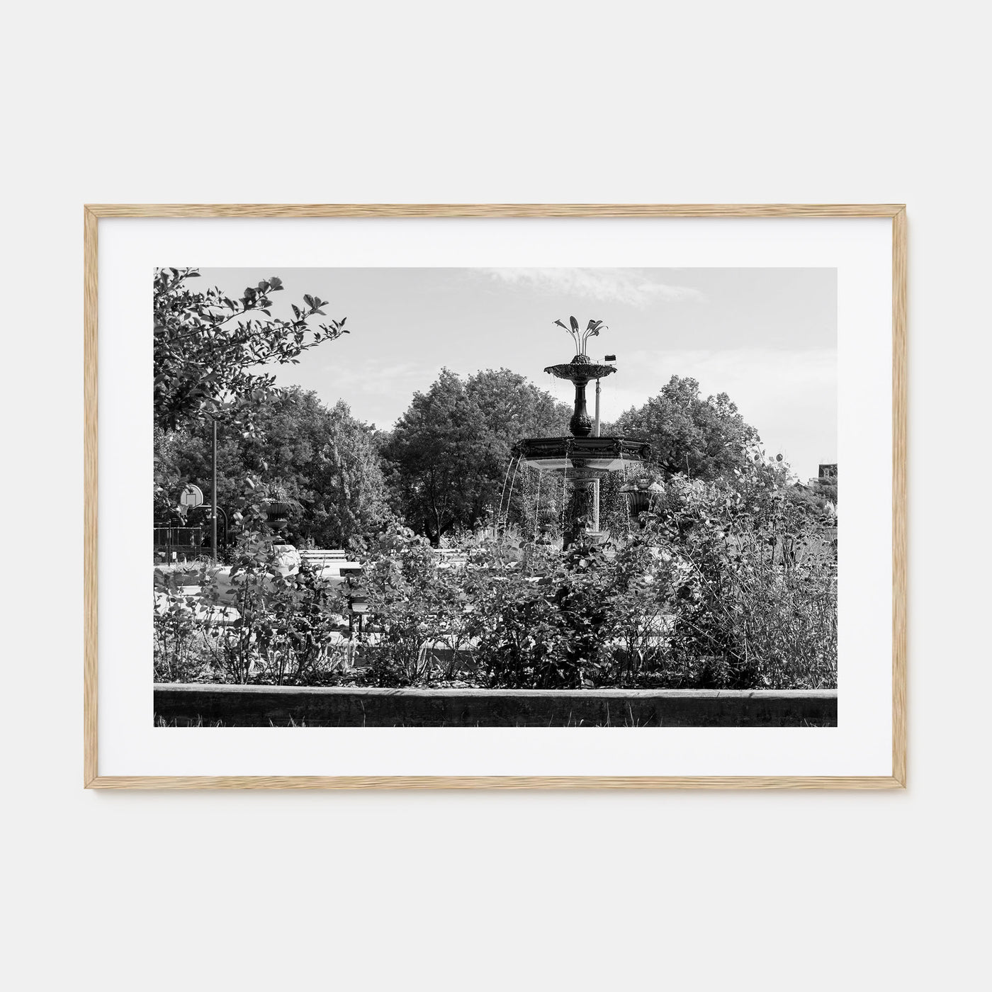 Wicker Park Landscape B&W Poster