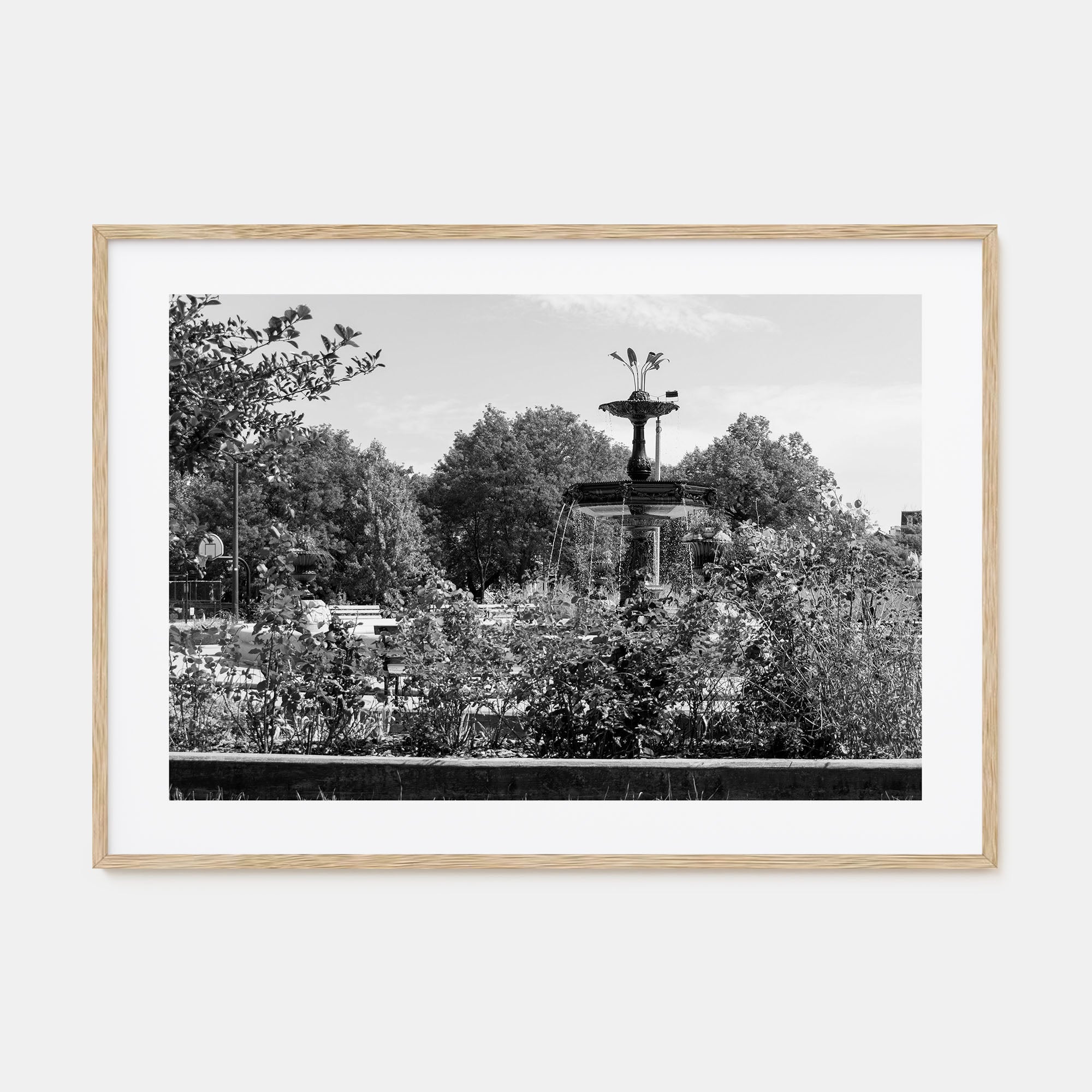 Wicker Park Landscape B&W Poster