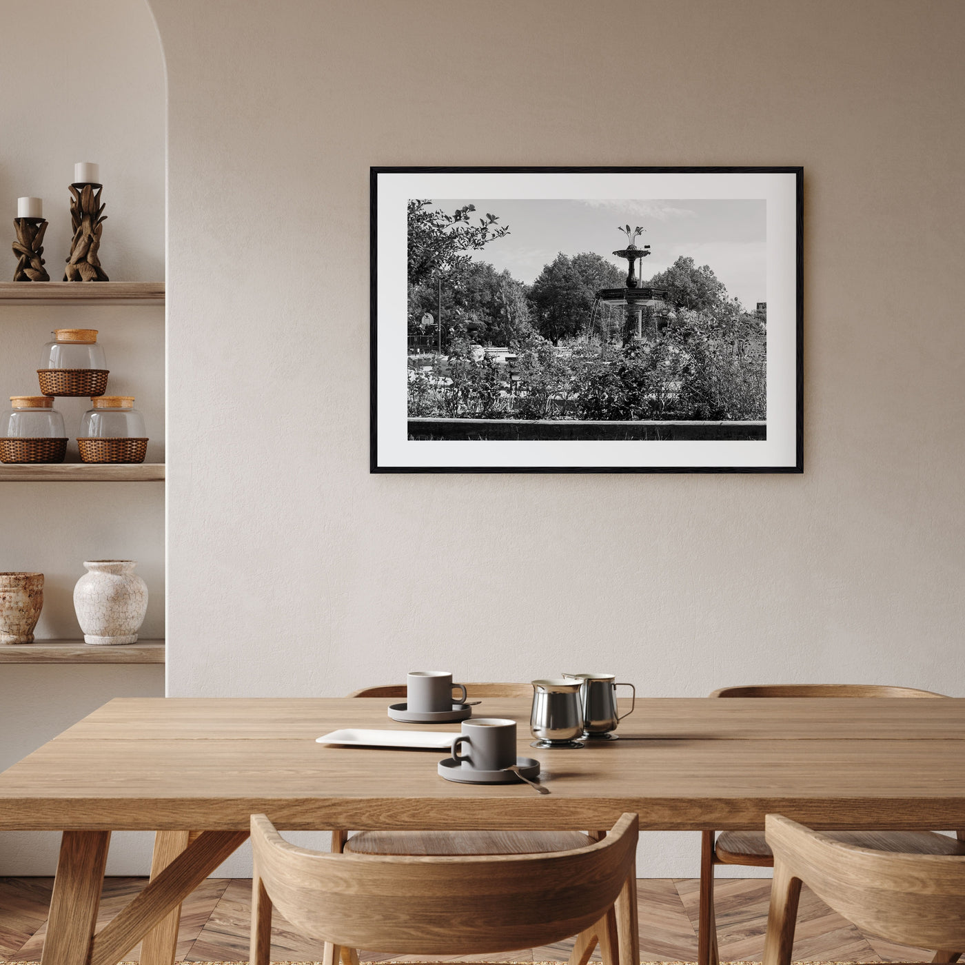 Wicker Park Landscape B&W Poster