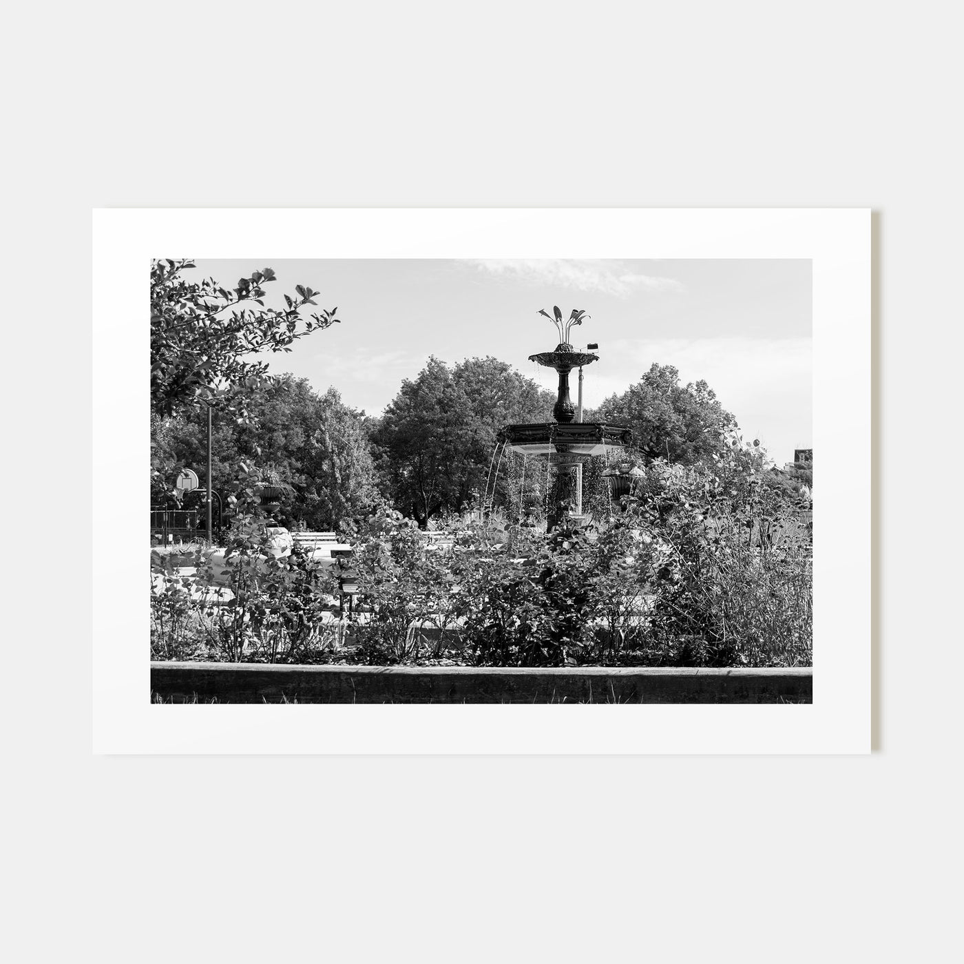 Wicker Park Landscape B&W Poster