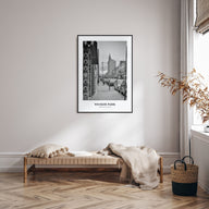 Wicker Park Portrait B&W Poster