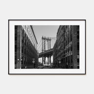 Williamsburg, New York Landscape B&W Poster