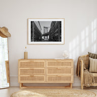 Williamsburg, New York Landscape B&W Poster
