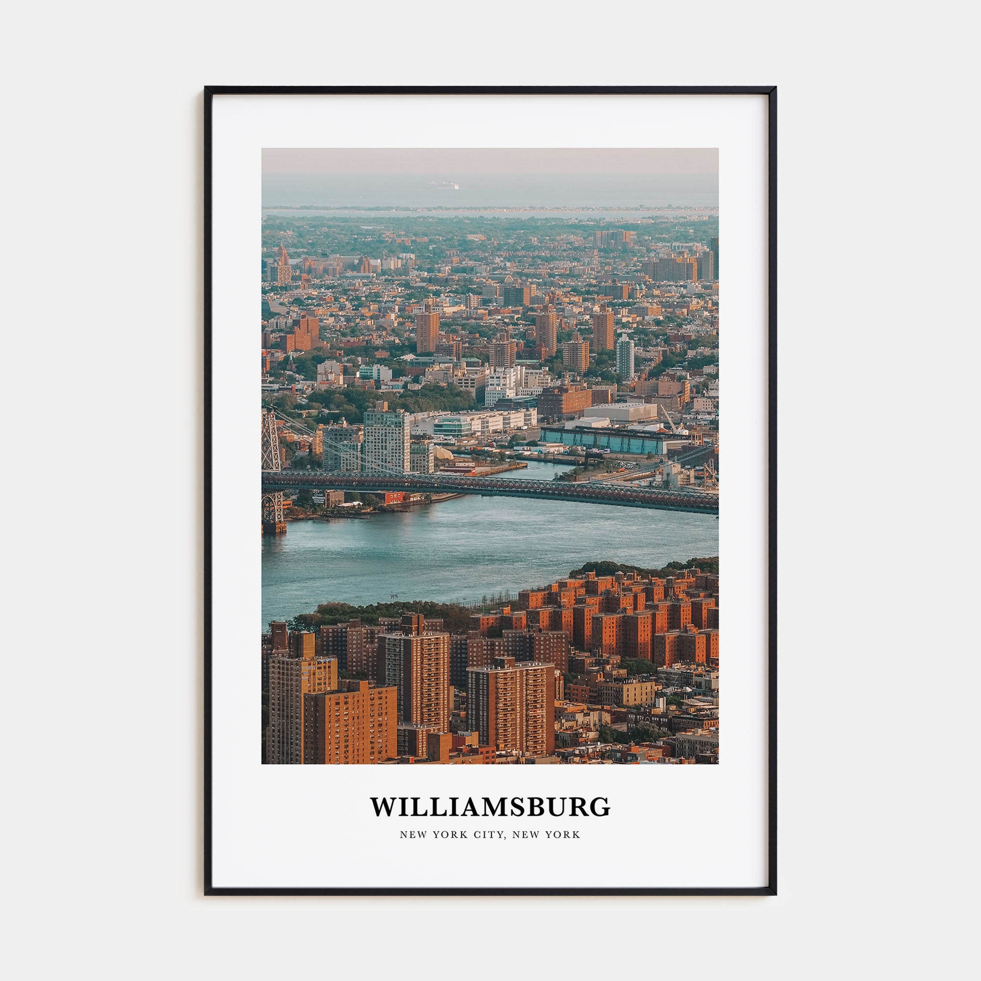 Williamsburg, New York Portrait Color Poster