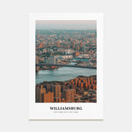 Williamsburg, New York Portrait Color Poster