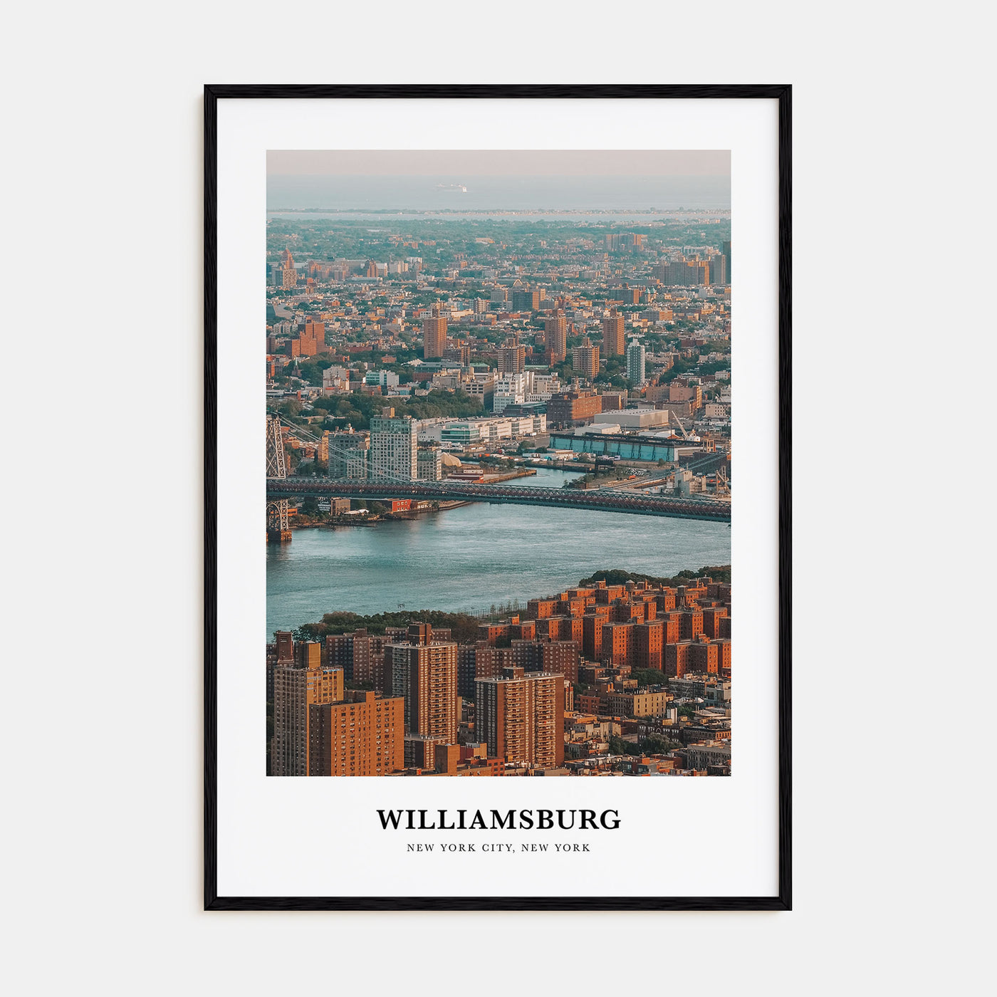 Williamsburg, New York Portrait Color Poster