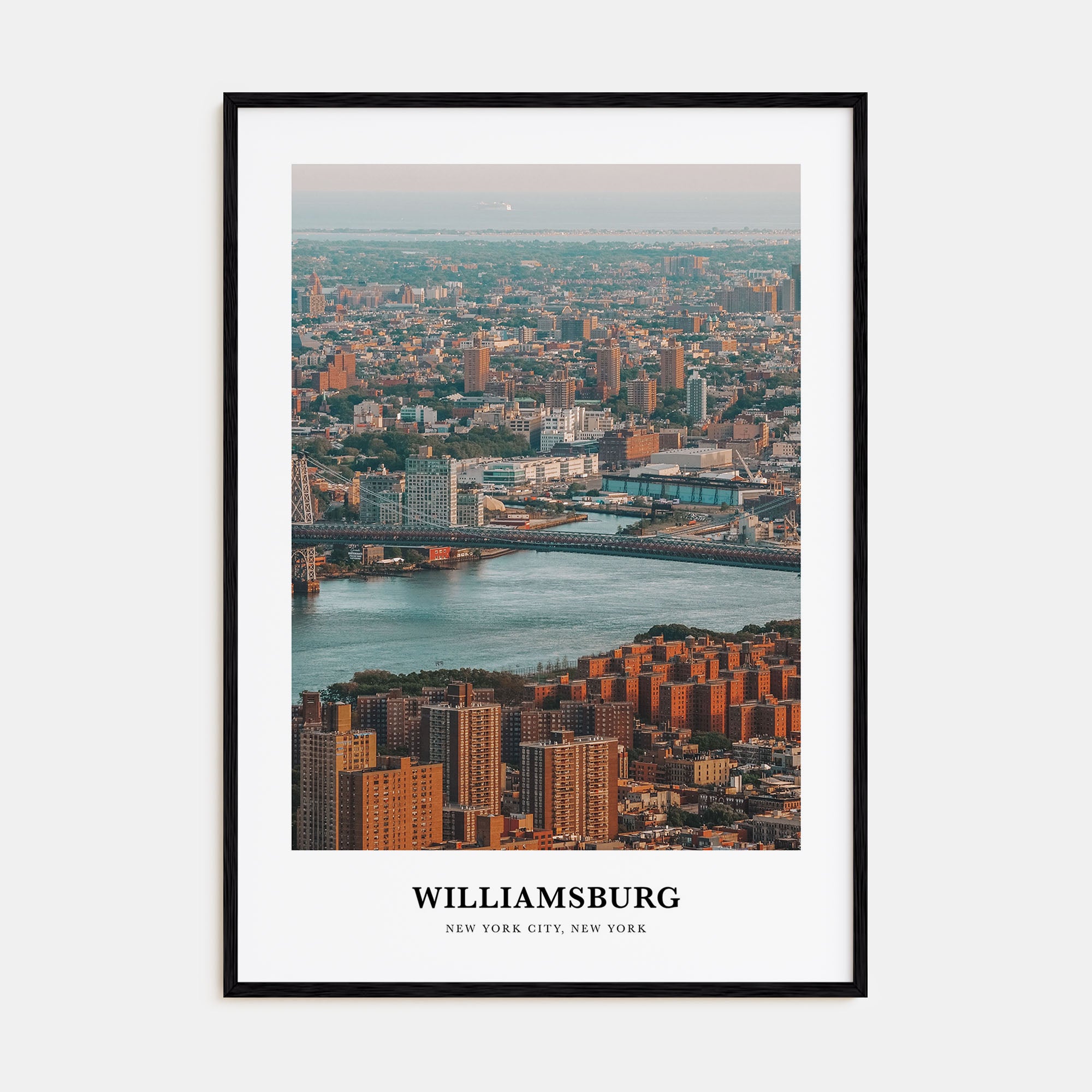 Williamsburg, New York Portrait Color Poster
