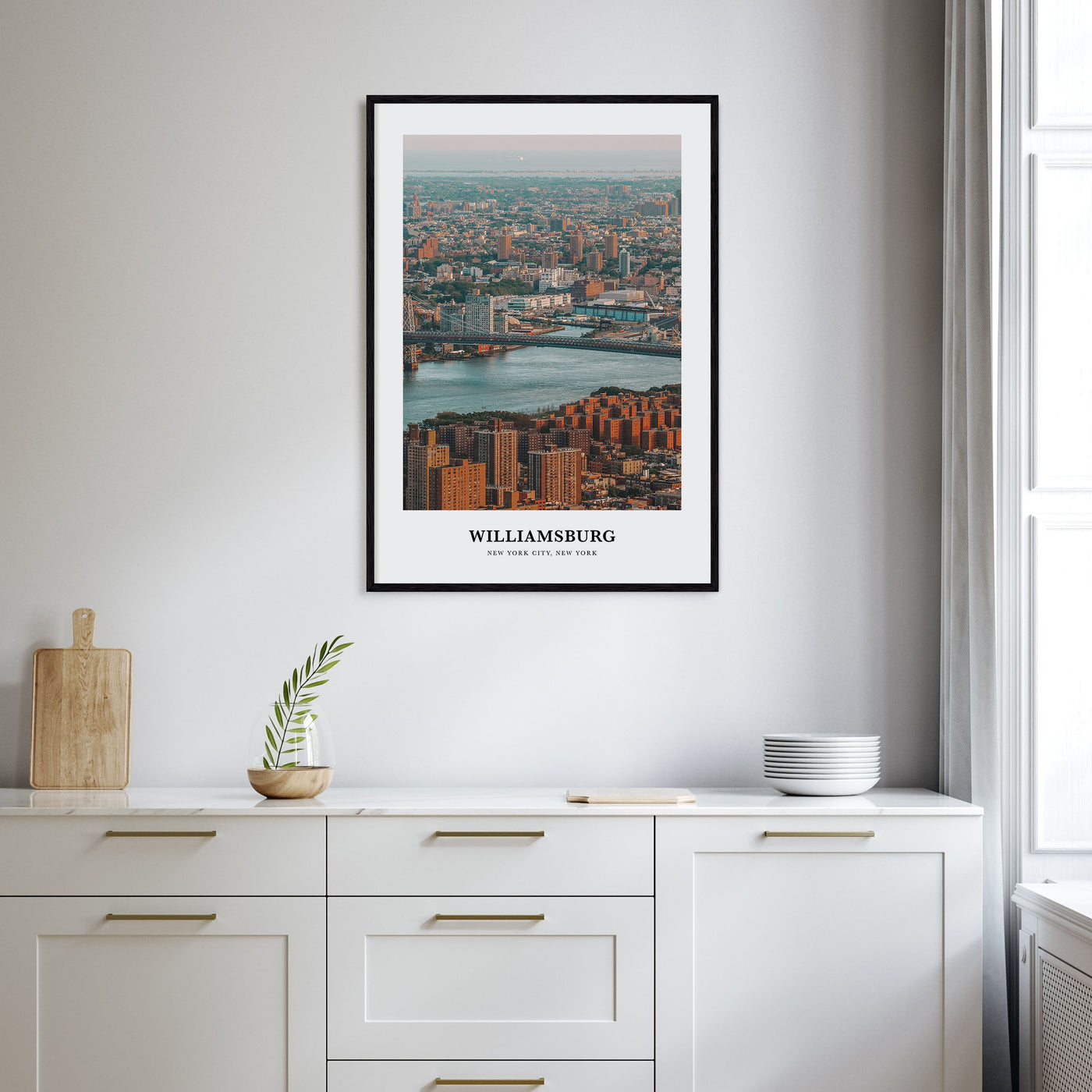 Williamsburg, New York Portrait Color Poster