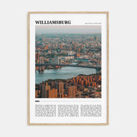Williamsburg, New York Travel Color Poster