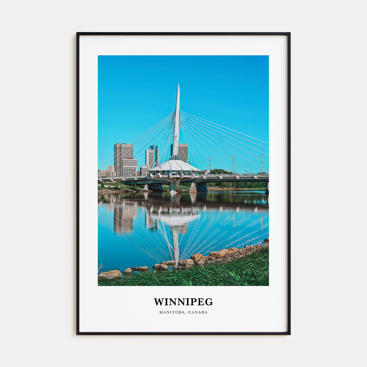 Winnipeg Portrait Color No 1 Poster
