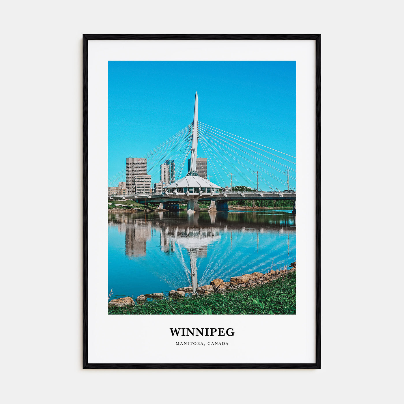 Winnipeg Portrait Color No 1 Poster