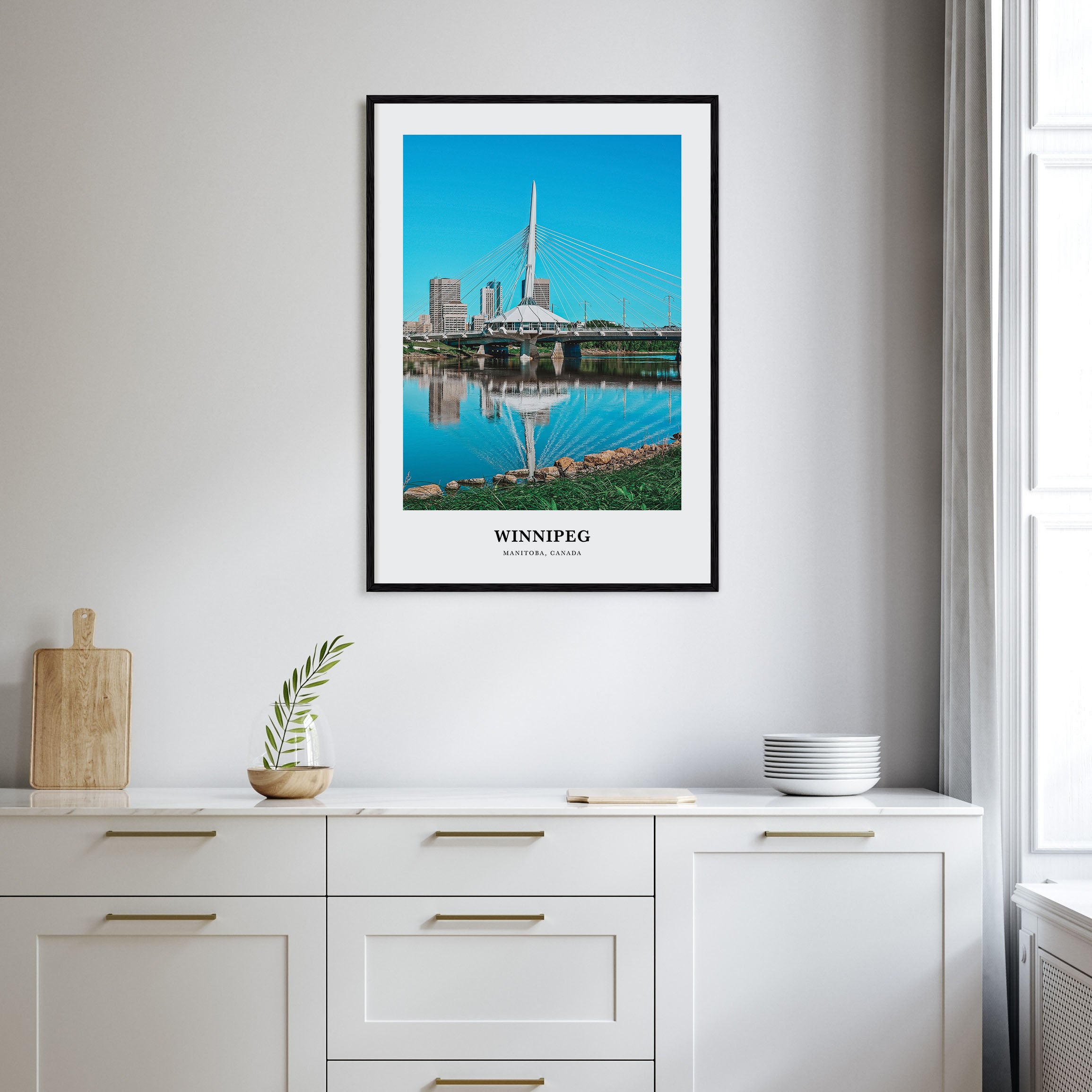 Winnipeg Portrait Color No 1 Poster