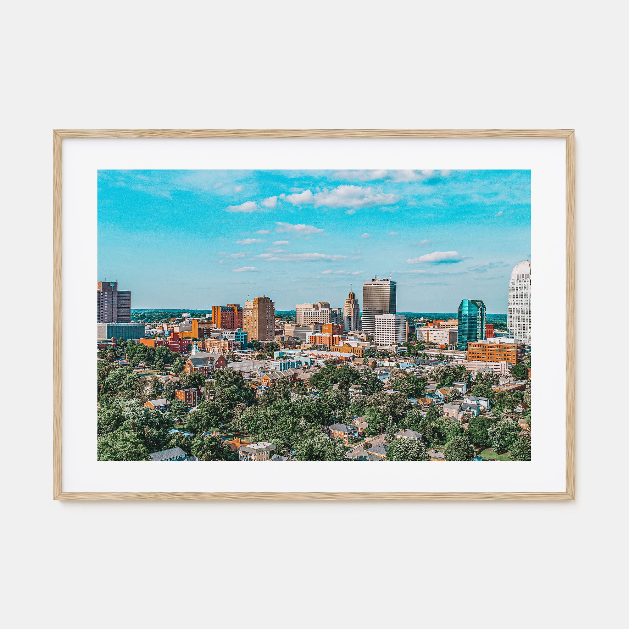 Winston-Salem Landscape Color Poster