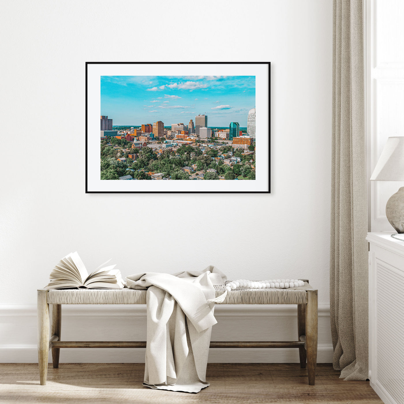 Winston-Salem Landscape Color Poster