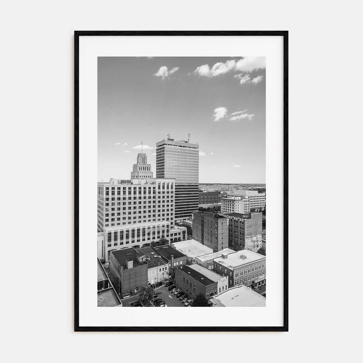 Winston-Salem Photo B&W Poster