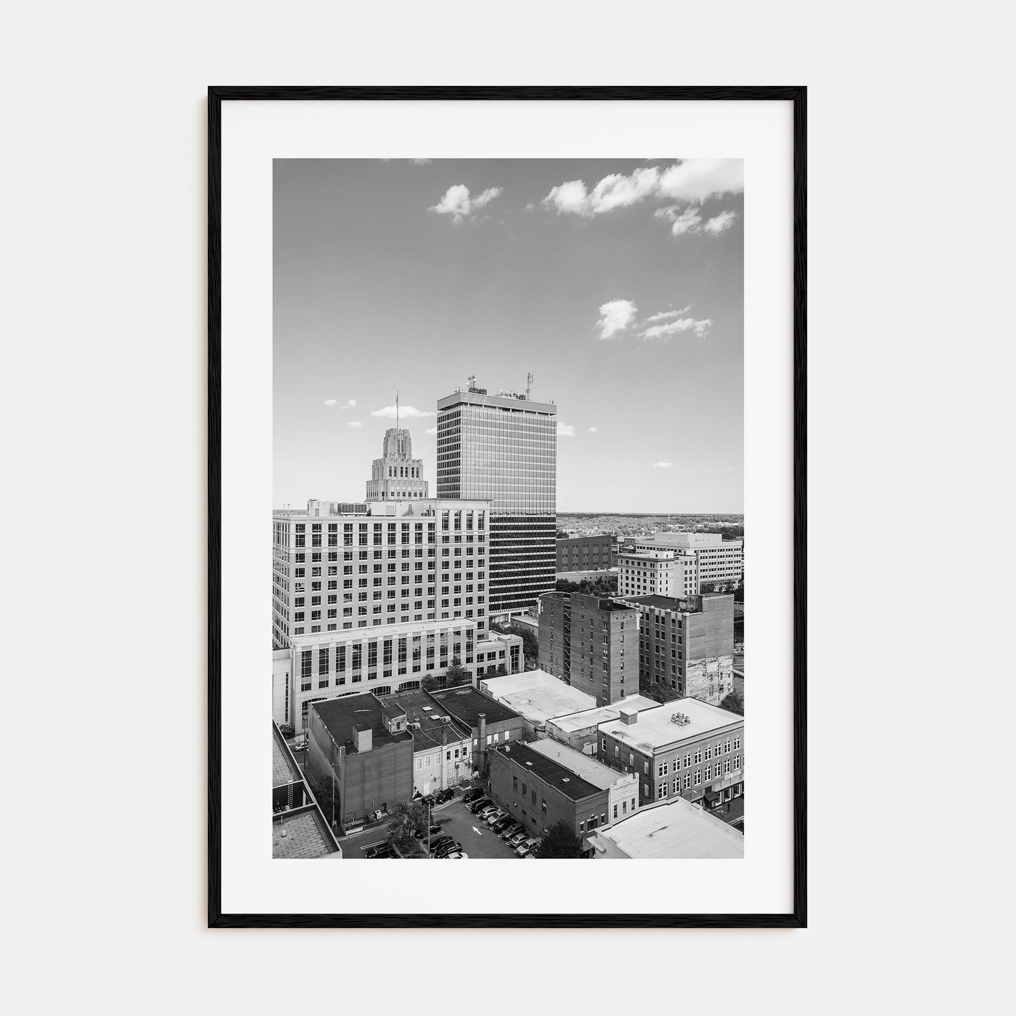 Winston-Salem Photo B&W Poster