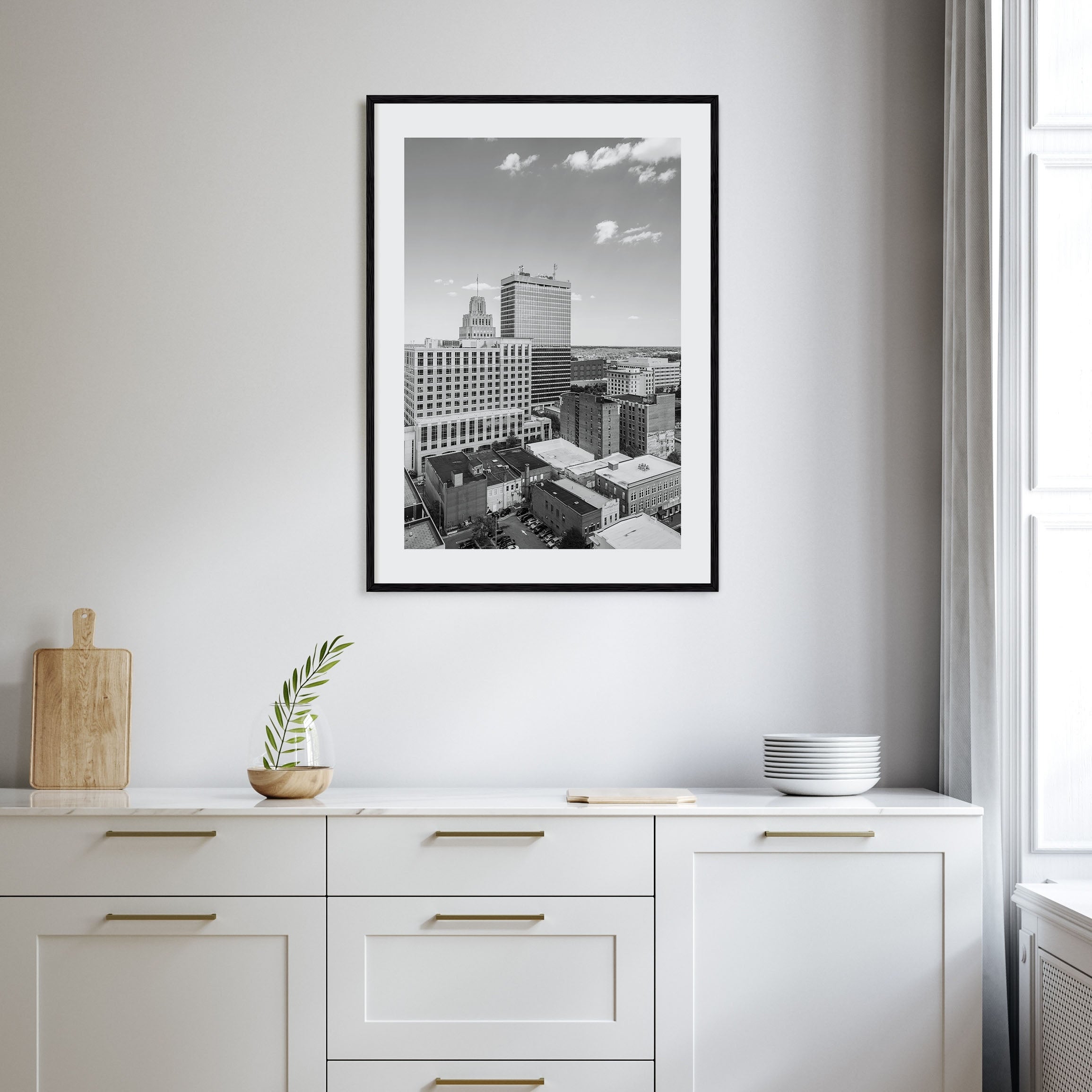 Winston-Salem Photo B&W Poster