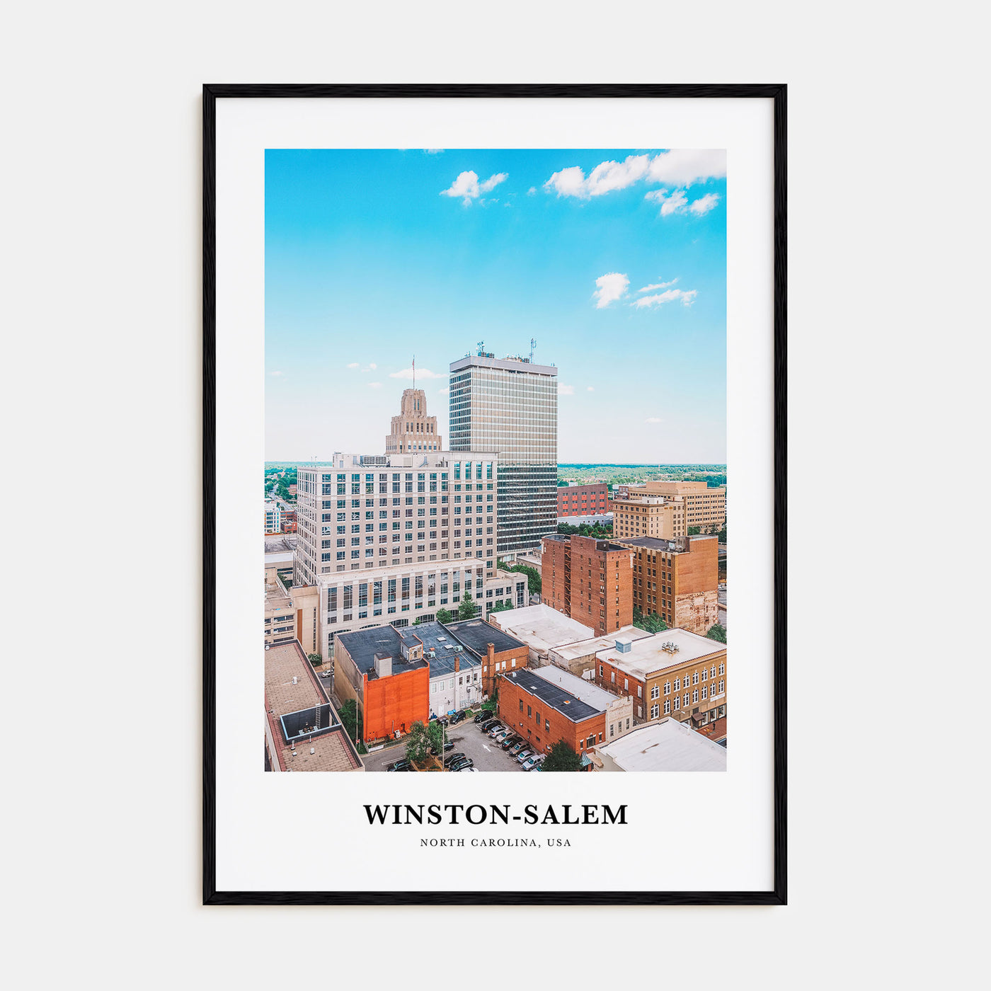 Winston-Salem Portrait Color Poster