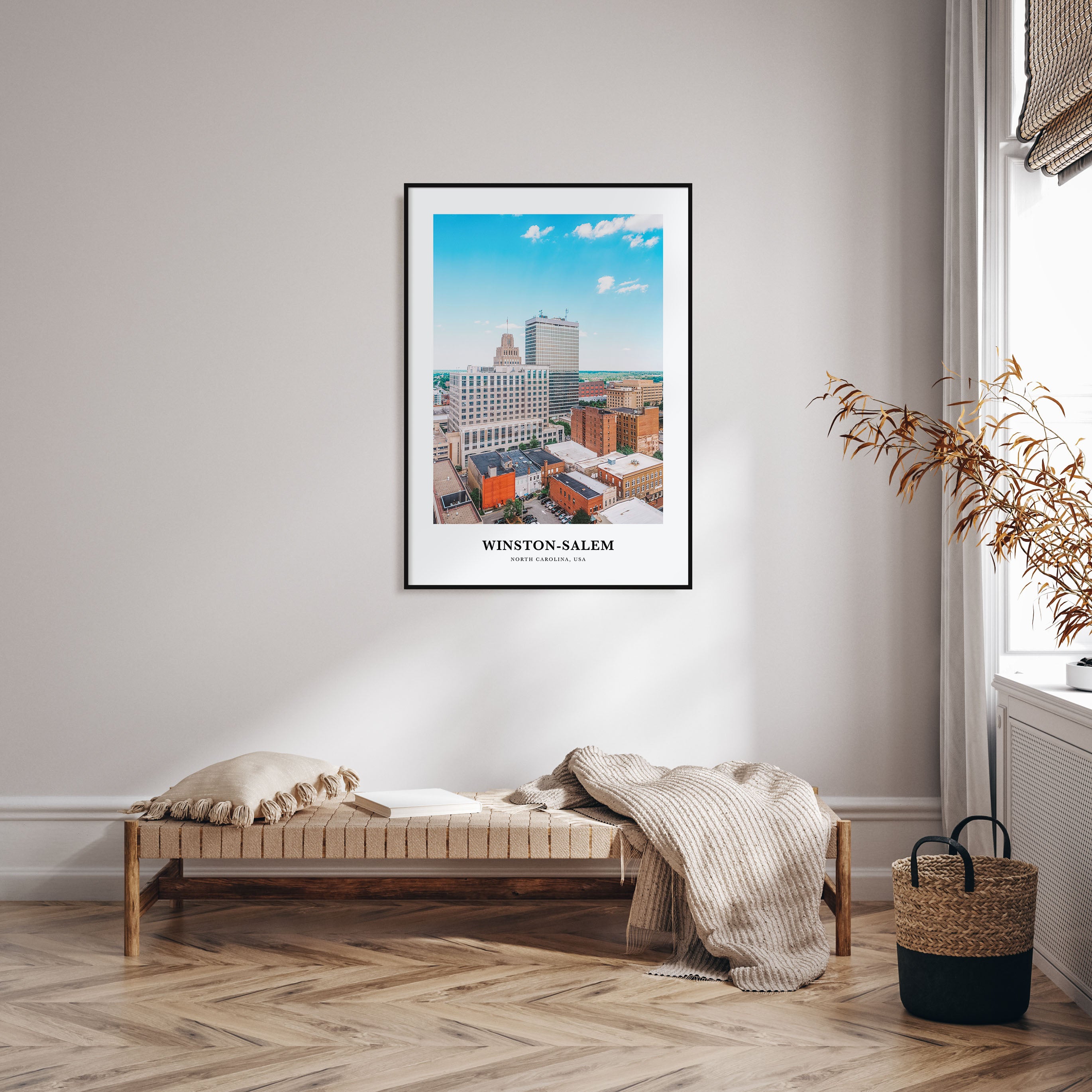 Winston-Salem Portrait Color Poster