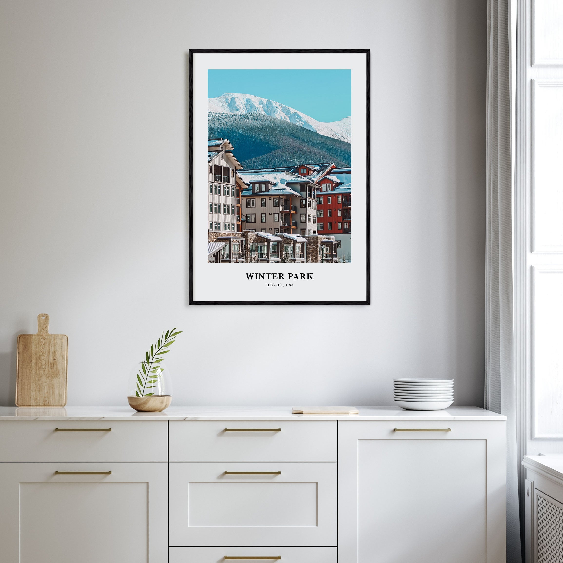Winter Park Portrait Color Poster