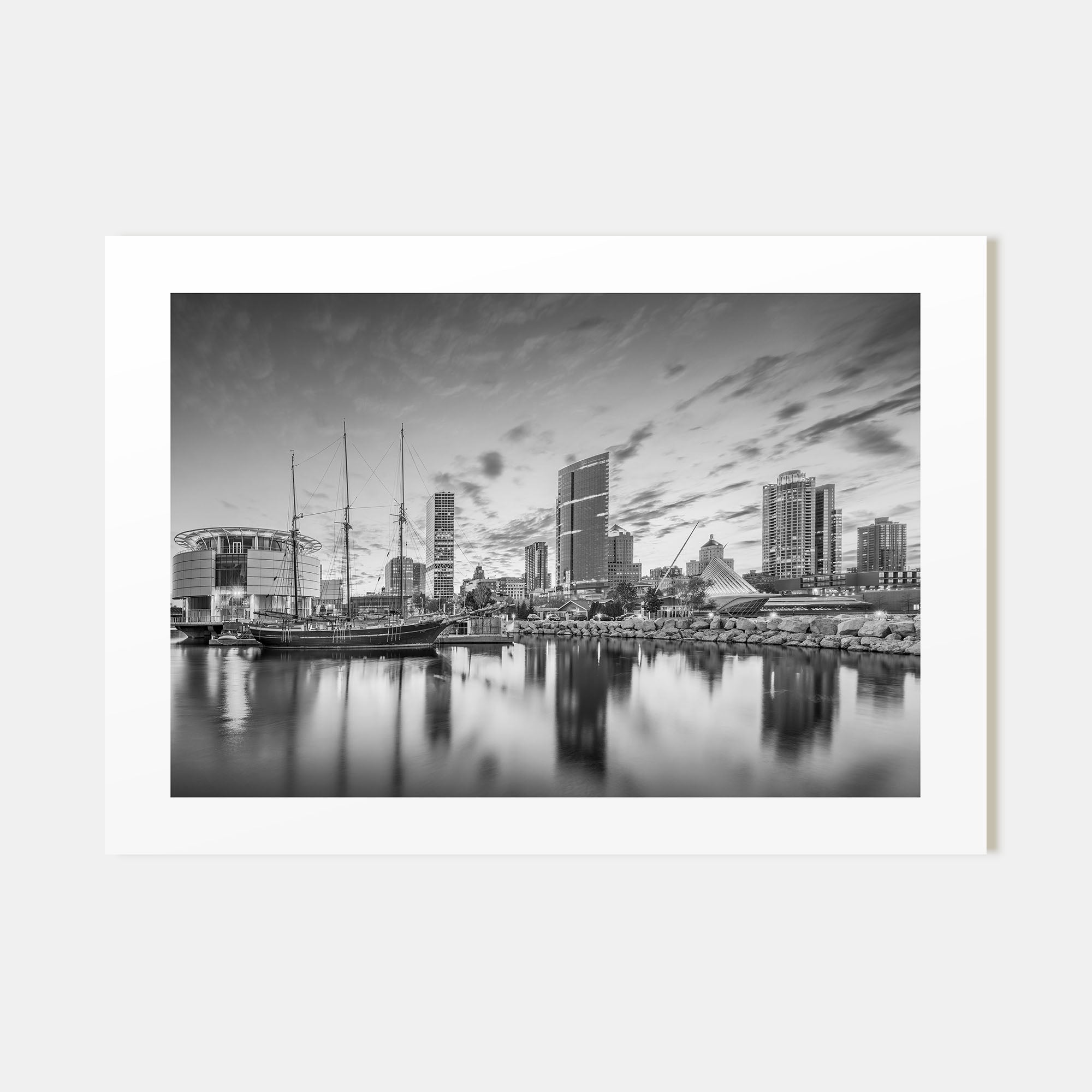 Wisconsin Landscape B&W Poster