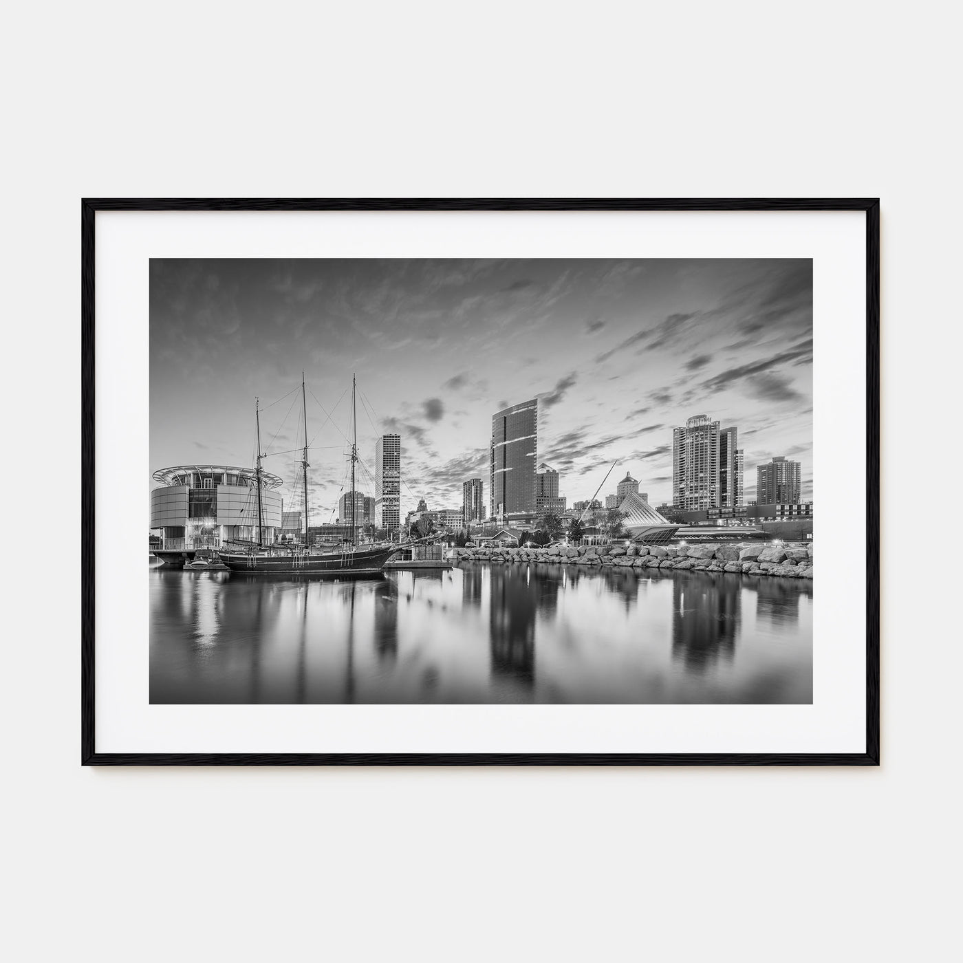 Wisconsin Landscape B&W Poster