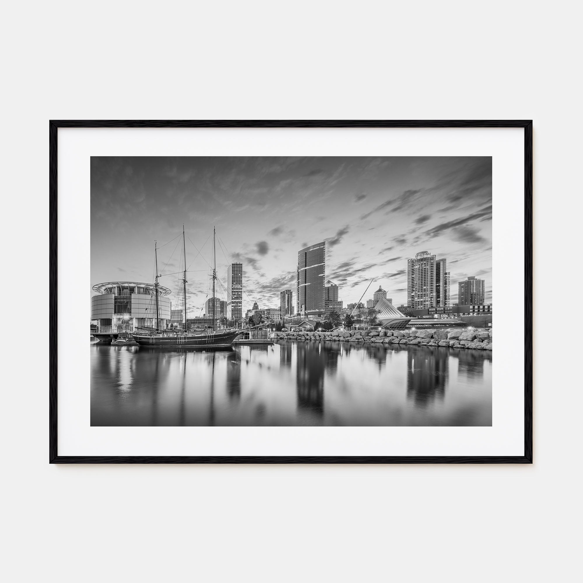 Wisconsin Landscape B&W Poster