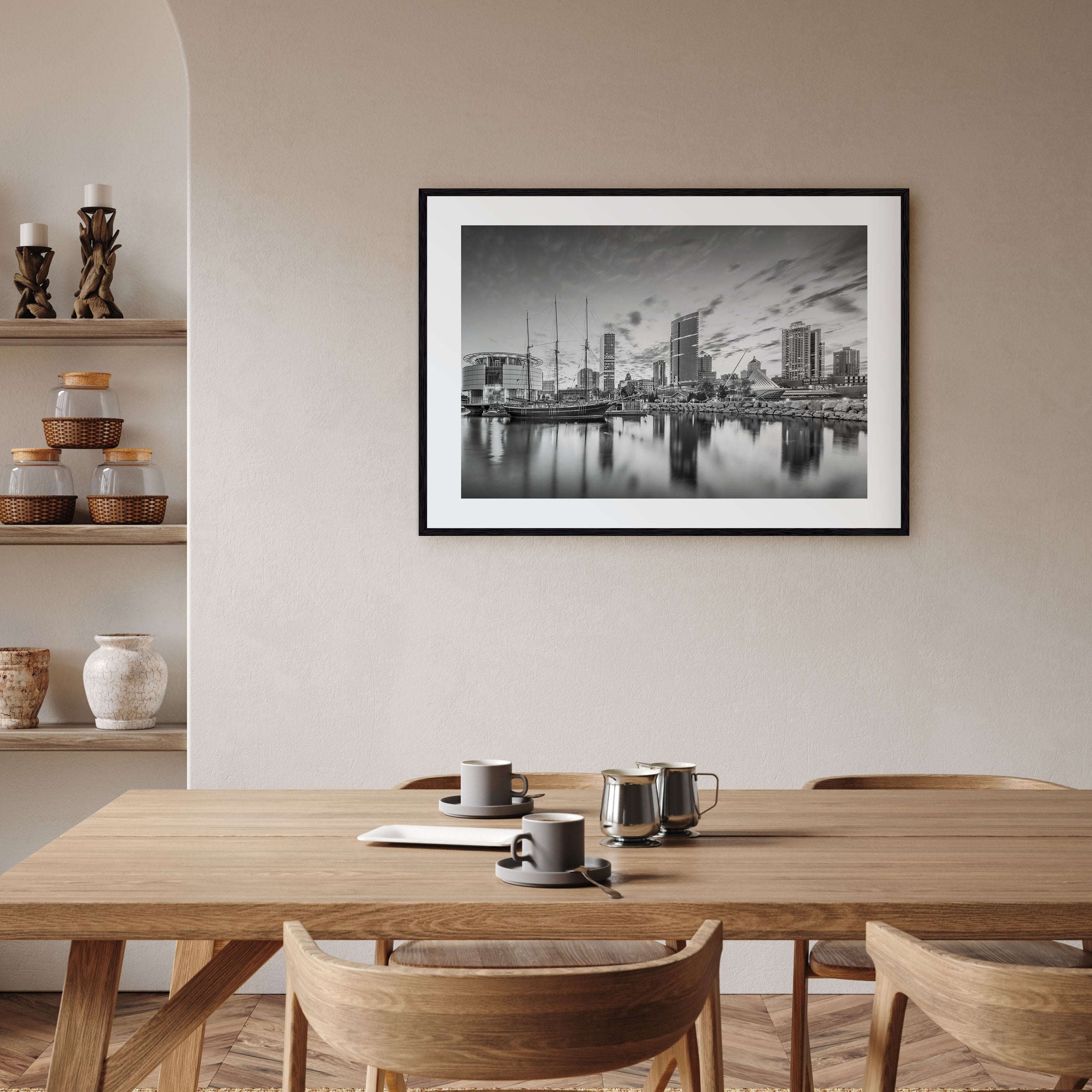 Wisconsin Landscape B&W Poster