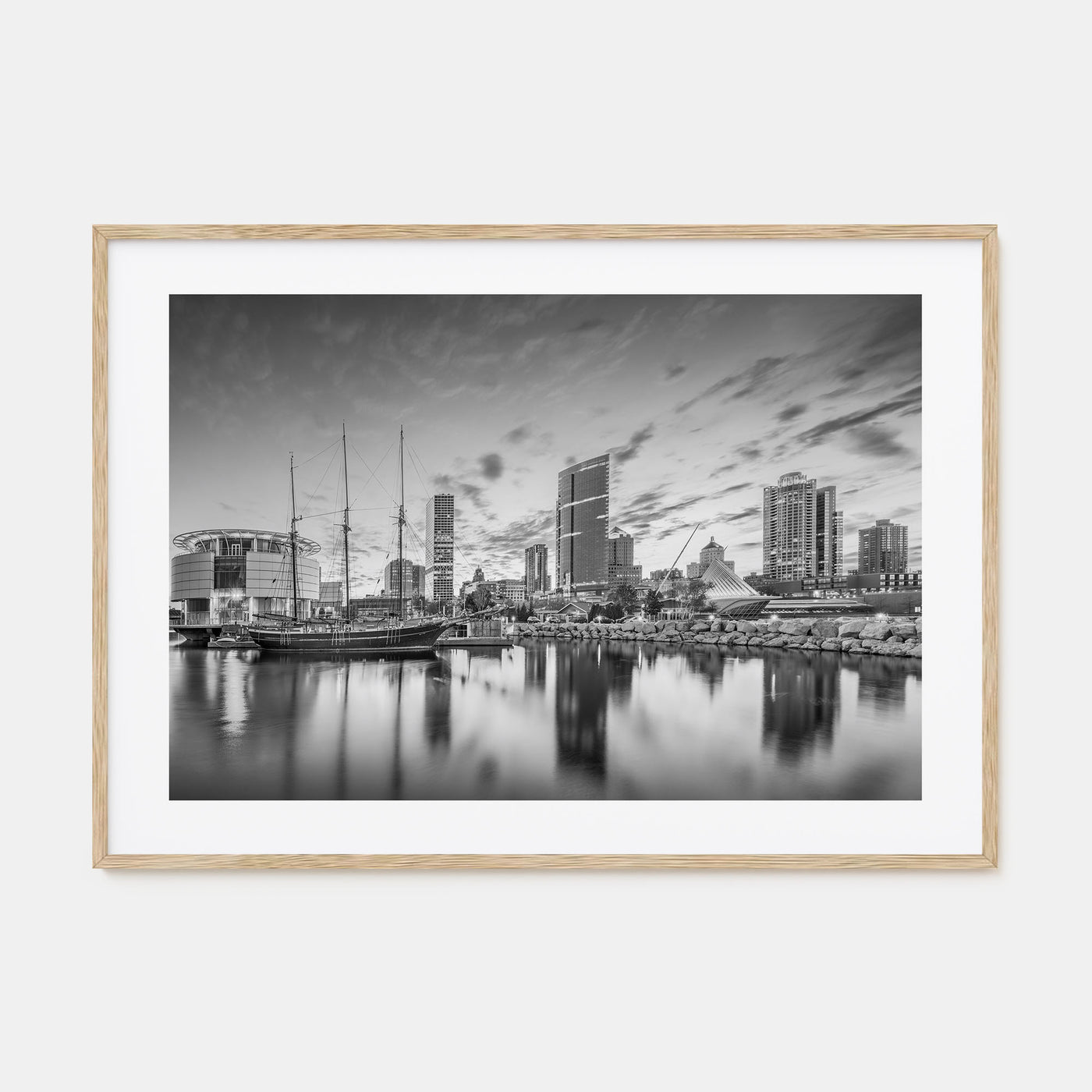 Wisconsin Landscape B&W Poster
