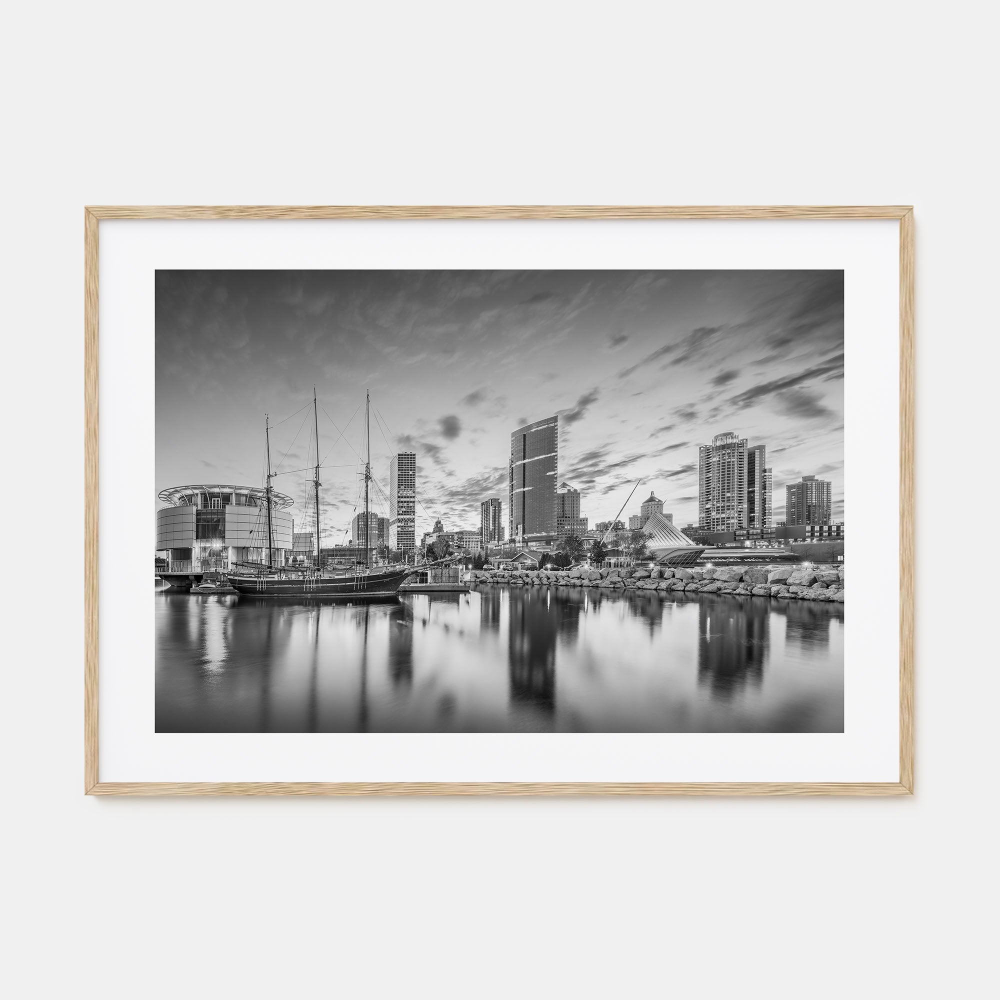 Wisconsin Landscape B&W Poster