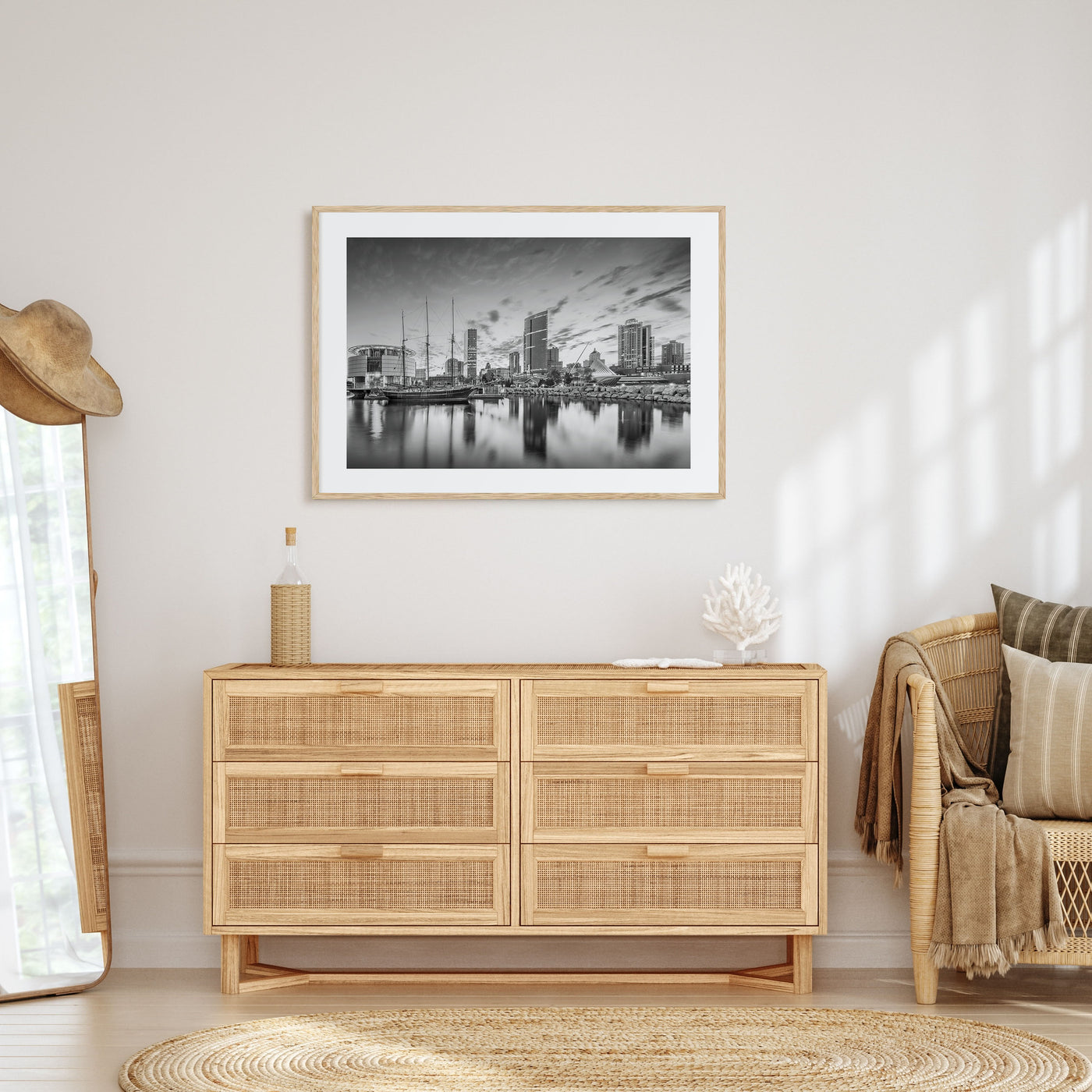 Wisconsin Landscape B&W Poster