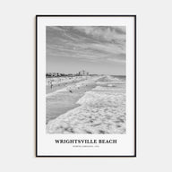 Wrightsville Beach Portrait B&W No 2 Poster