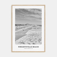 Wrightsville Beach Portrait B&W No 2 Poster