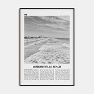 Wrightsville Beach Travel B&W No 1 Poster