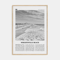Wrightsville Beach Travel B&W No 1 Poster