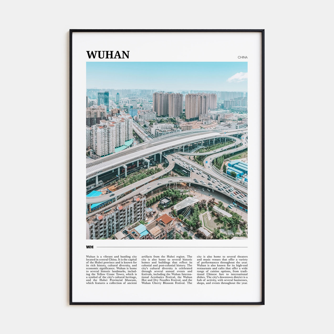 Wuhan Travel Color Poster