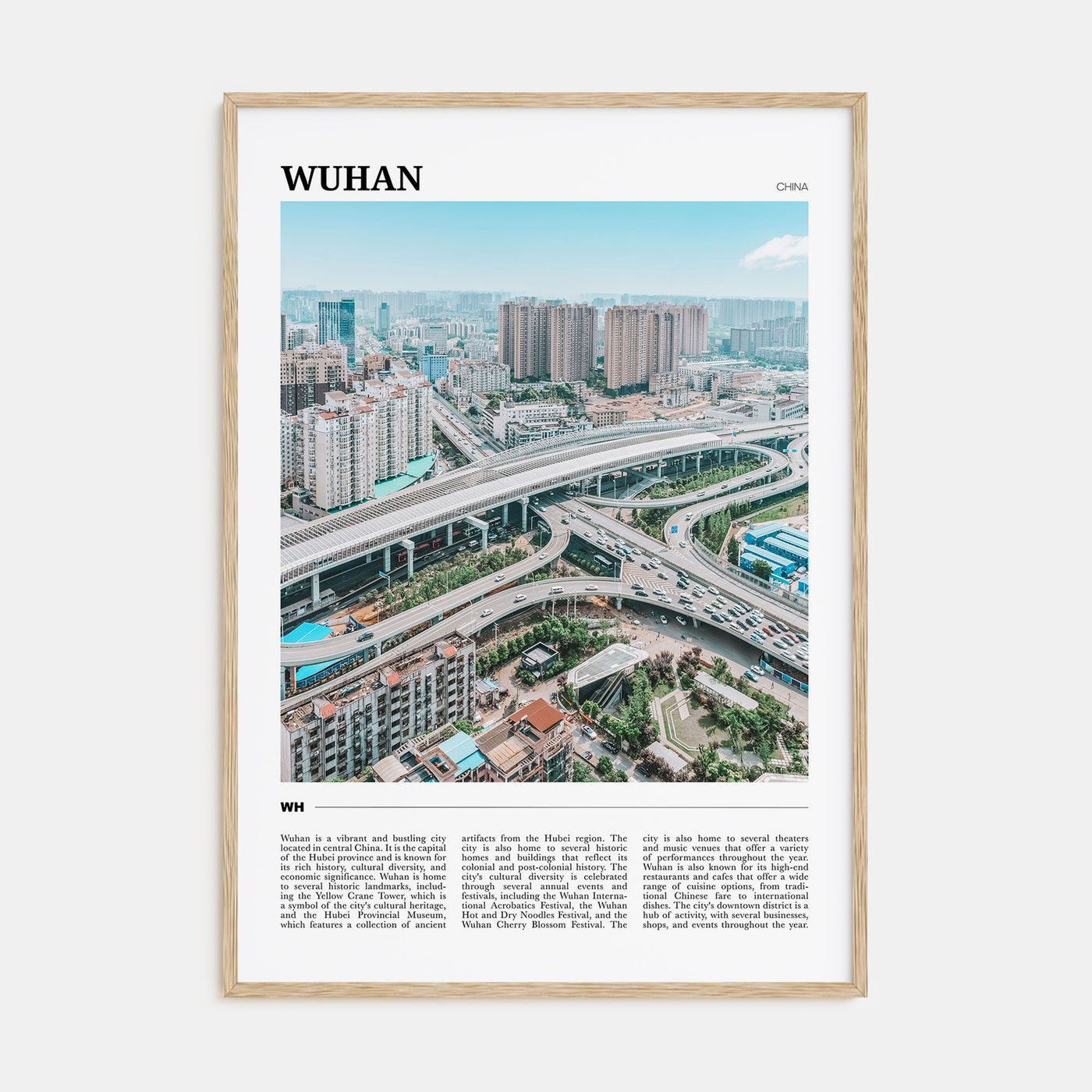 Wuhan Travel Color Poster
